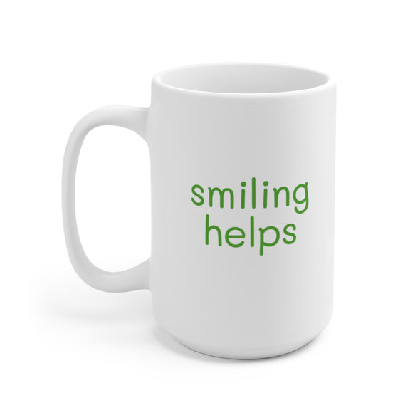 Smiling Hippo Ceramic Mug 15oz - Smiling Helps